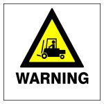 WARNING FORKLIFTS SAFETY SIGN (HW31)