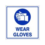 Wear Gloves safety sign (M12)