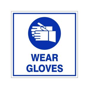 Wear Gloves safety sign (M12)