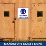Wear Ear Protection Safety Sign (M11)