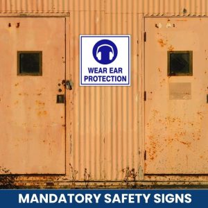 Wear Ear Protection Safety Sign (M11)