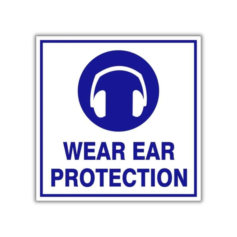 Wear Ear Protection Safety Sign (M11)
