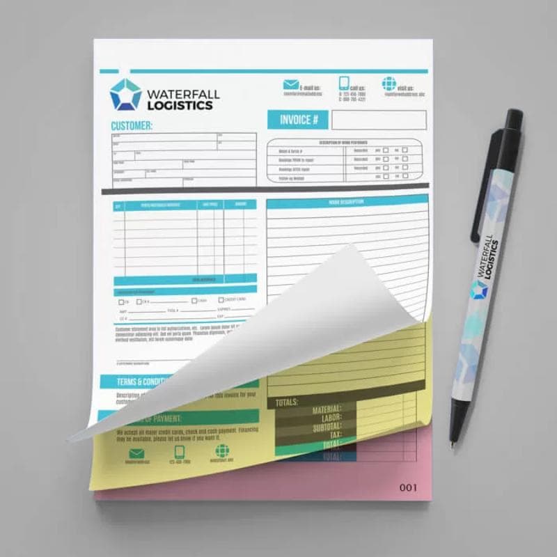custom printed ncr books