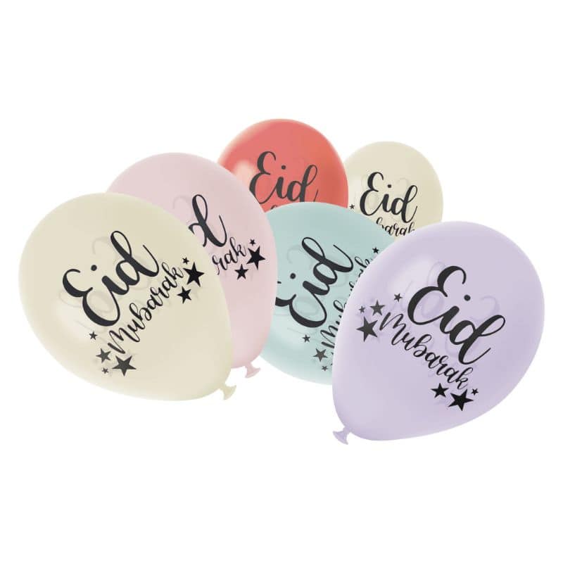 Pastel Printed Latex Balloons
