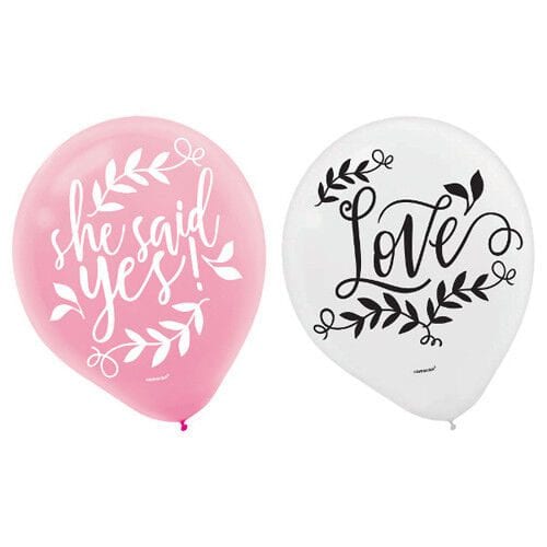 Pastel Printed Latex Balloons