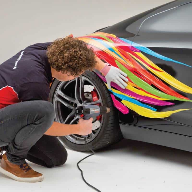Car Wrap Cast Vinyl installation
