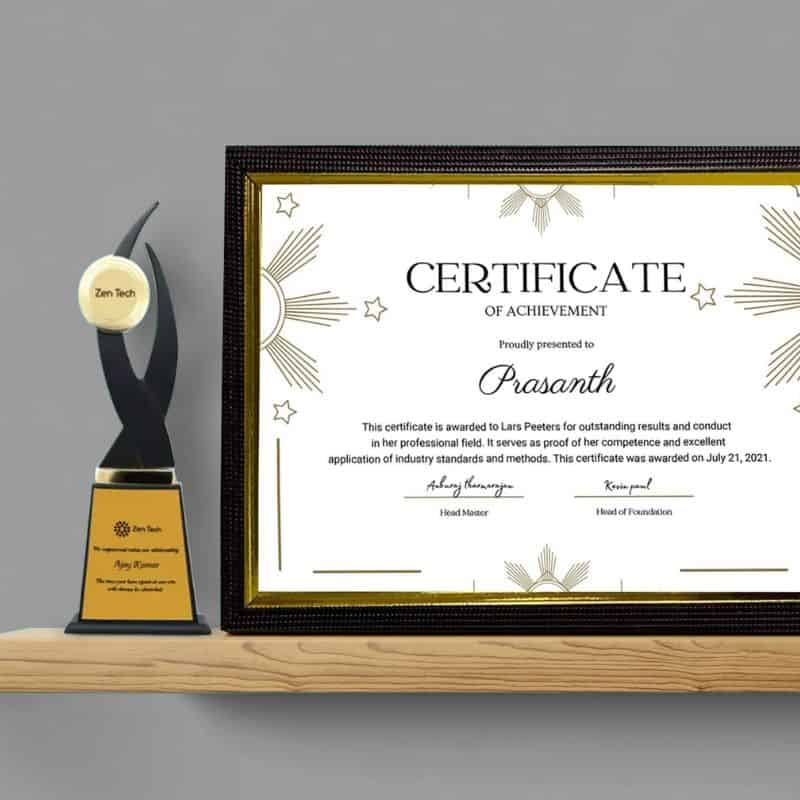 certificate printing