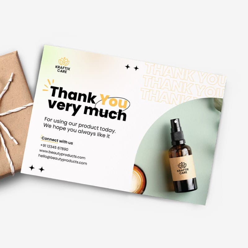 Thank you card full colour print