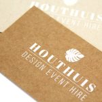 Thank you card white ink