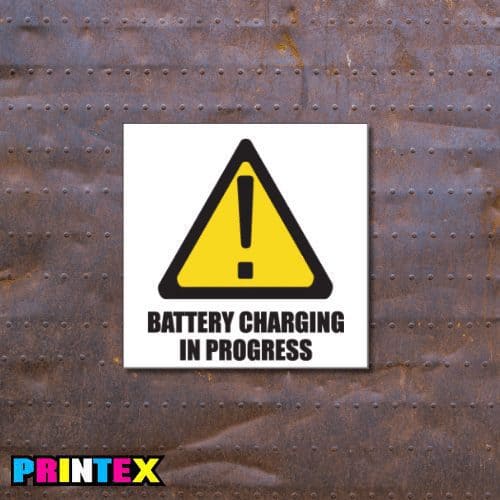 Battery Charging In-Progress Sign - Gas