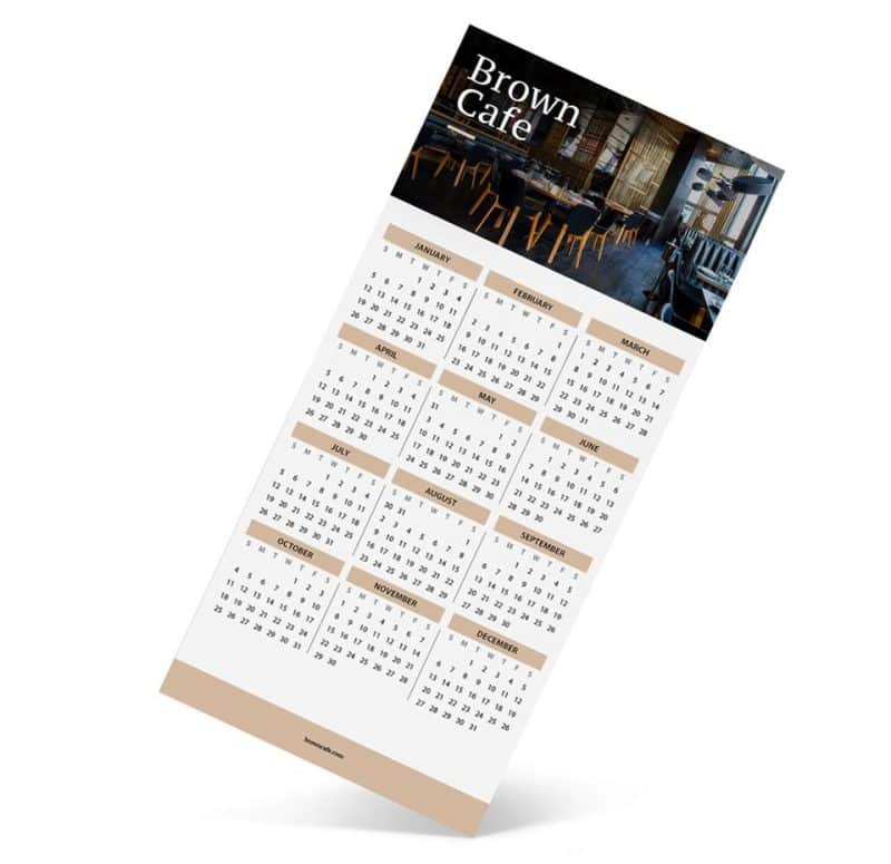 Magnetic Fridge Calendar Cards