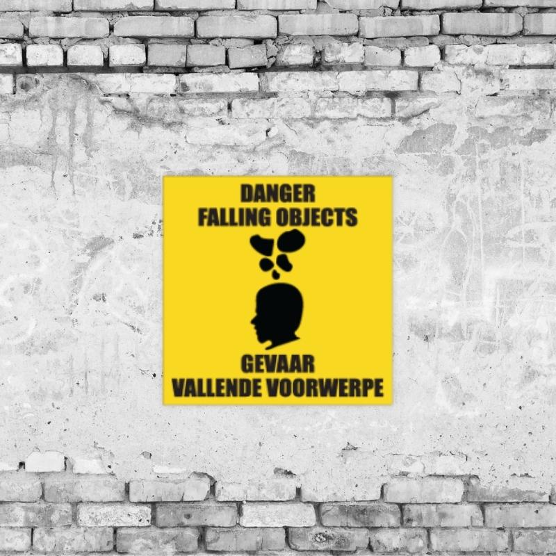 Danger Falling Objects Sign