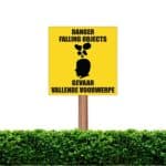 Danger Falling Objects Sign