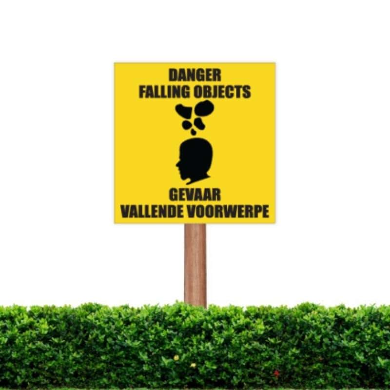 Danger Falling Objects Sign