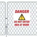Danger Men At Work Sign