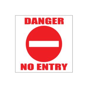 Danger No Entry Sign
