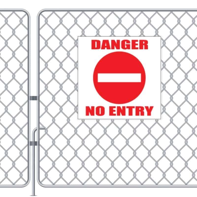 Danger No Entry Sign