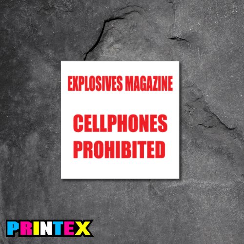 Explosives Magazine Business Sign