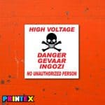 High Voltage Danger Business Sign - Electrical