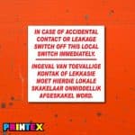 Leakage Switch Business Sign - Electrical