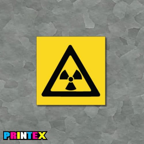 Radioactive Symbol Business Sign - Waste