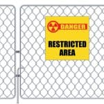 Restricted Area Business Sign