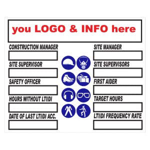 Site Information Display Sign