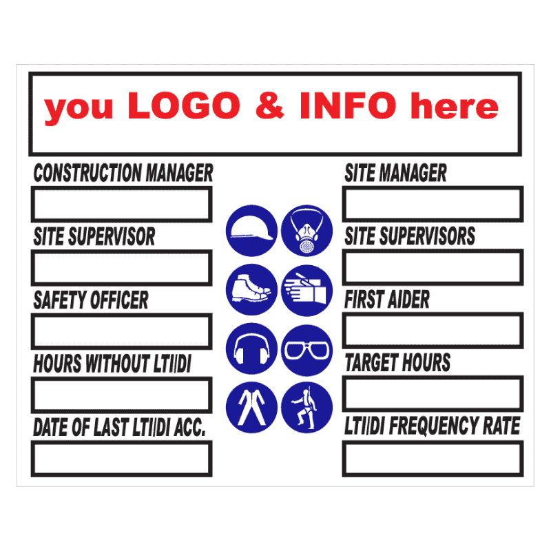 Site Information Display Sign