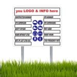 Site Information Display Sign