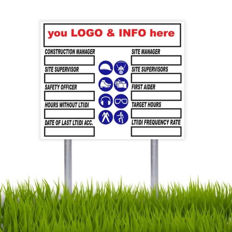 Site Information Display Sign