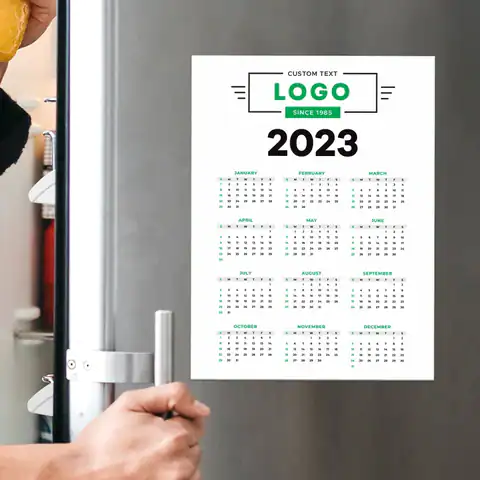 Magnetic A5 Fridge Calendar Cards