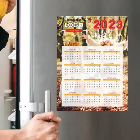 Magnetic A5 Fridge Calendar Cards