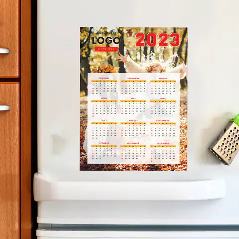 Magnetic A5 Fridge Calendar Cards