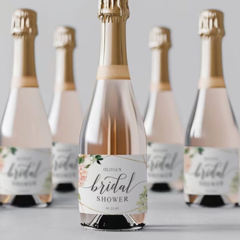 Champagne Bottle Label printing