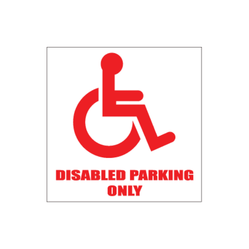 Disabled Parking Only Sign