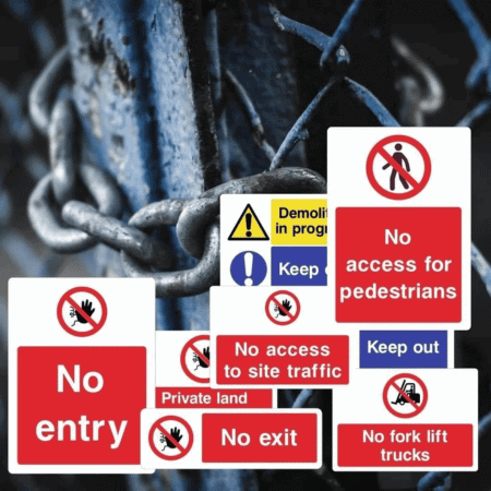 No-Entry & Area Control Business Signs