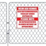 No Sales Reps Business Sign