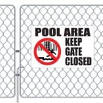 Pool Area Notice Sign