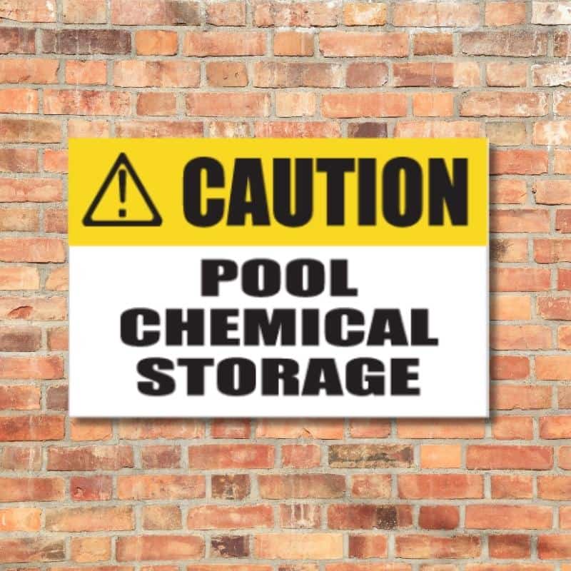 Pool Chemicals Sign
