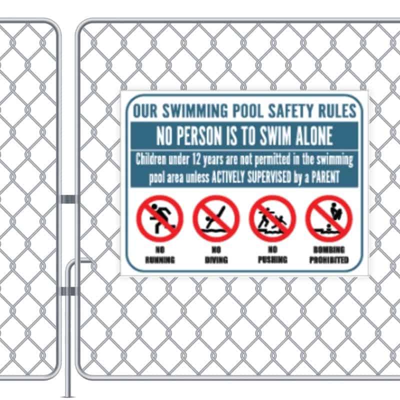 Pool Safety Rules Sign - Image 3