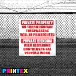 Private Property Business Sign