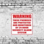 Security Alarm Sign