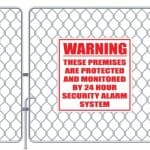 Security Alarm Sign