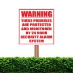 Security Alarm Sign