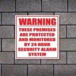 Security Alarm Sign