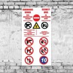 Security Area Sign
