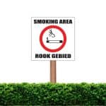 Smoking Area Business Sign
