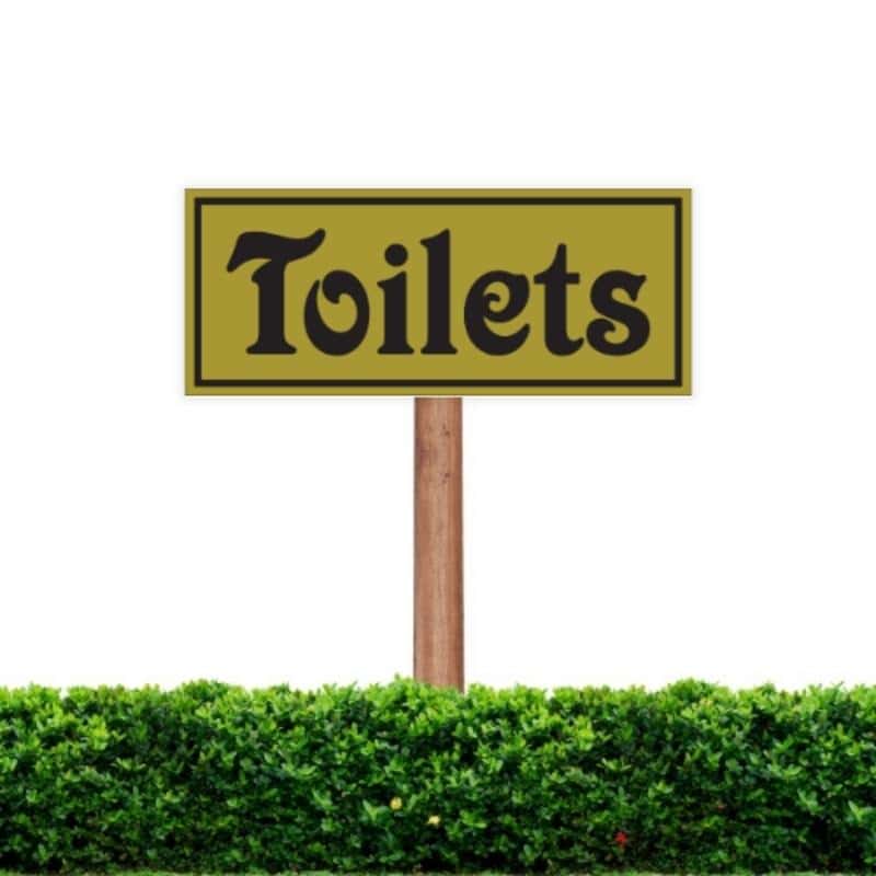 Toilets Sign