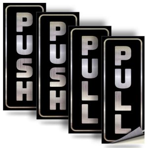 Rectangular Brushed Metallic Stickers