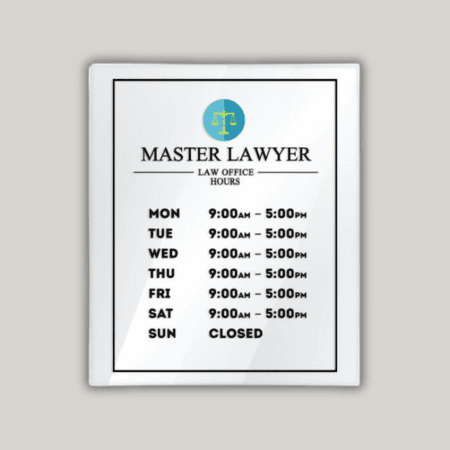 office business signs